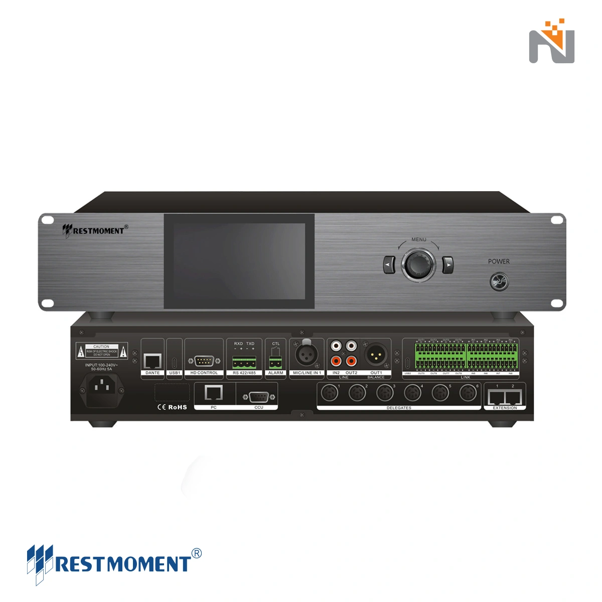 منبع تغذیه سیستم کنفرانس دو کاناله RX-V4.6